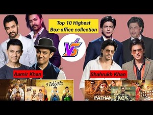 Aamir Khan vs Shahrukh Khan Top10 Highest collection movies|| #srk #aamirkhan #top10 #dunki#video