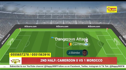 LIVE: Cameroon vs Morocco #HappySports 09/01/2026 #AFCON2025 #AFCONHub2025 | Happy 98.9 FM
