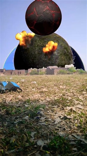 Red Planet falling on earth Nearest me😧p12 #vfxshorts #earth #vfxpro #vfxeditor #shorts #shortsfeed