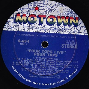 Four Tops - Four Tops Live