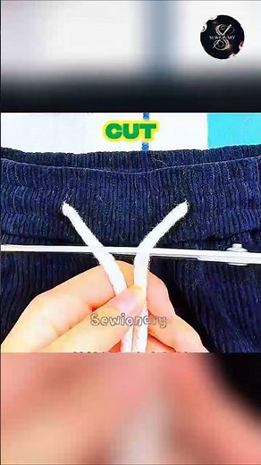 Easy Drawstring Hack for Pants | Kids & Adults #shorts