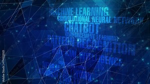 Deep learning and artificial intelligence technology with neural network, chatbot, and machine learning algorithm for abstract background in ai autonomous system