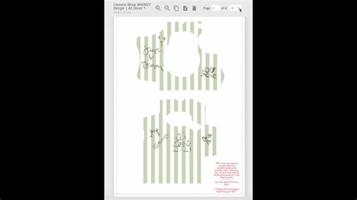 Disposable Camera Wrap Template | Printable Sticker Template for Disposable Camera Cover | WHIMSY Design - Etsy