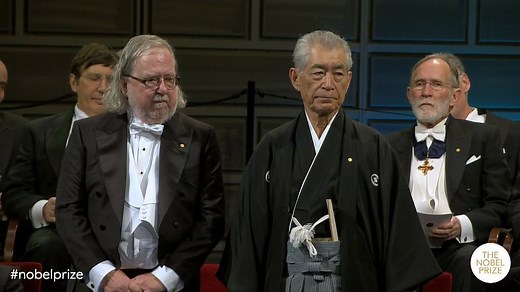 Congratulations to James Allison and Tasuku Honjo! Watch the moment the 2018 Medicine Laureates collect their Nobel Prize diploma and medal. | Nobel Prize