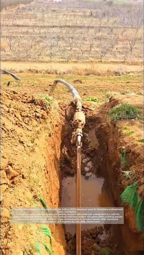 Installing Underground Pipes with HDD – Precision Drilling Process!