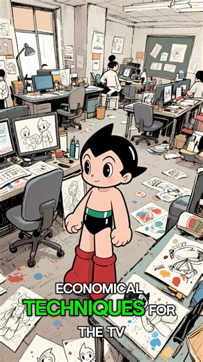Tezuka's limited animation style for TV