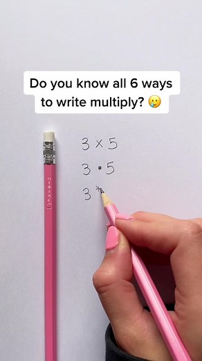 6 Ways to Write Multiplication in Math