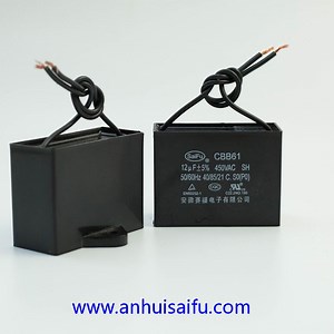 [Hot Item] Cbb61 Fan Capacitor 1UF 1mfd 250VAC 370VAC 450VAC 630VAC with Wires or Pins