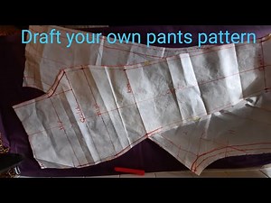 HOW TO MAKE TROUSERS | PANTS PATTERN DRAFTING(step by step guide)