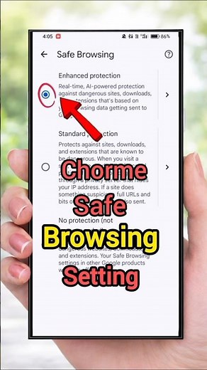 Chorme safe browsing settings on kaise kare || How to on chorme safe browsing setting #viral #shots
