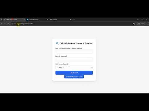 Free Source Code SC API Check Game, PLN, Ewallet, Bank