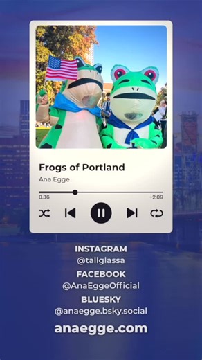 Western States Center on Instagram: "🐸 “We’re the frogs of Portland…” 🐸 We’re thrilled to premiere “Frogs of Portland” — a joyful, irreverent protest anthem by Culture Lab artist Ana Egge, performed live at our 2025 AMP (Activists Mobilizing for Power) Nightcap, the finale to our conference that was held in Portland. This song celebrates resistance, community, and that very Portland kind of weird that fights back with absurdity and joy. The inflatable frog has become a symbol of 