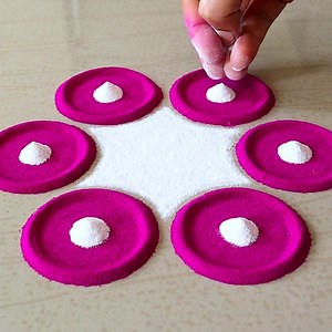 673K views · 12K reactions | Easy And Special Rangoli Designs For Diwali 2020 | Deepavali Kolam #rangoli #rangolidesigns #kolam #mandala #art #mandalaart #Satisfying #SatisfyingVideos #oddlysatisfying #relaxing #artist #design #drawing #diwali #diwalidecor #navratri #festival #dussehra | Awesome Rangoli | Facebook