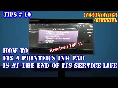 How fix a printer's ink pad is at the end of its service life Epson L850