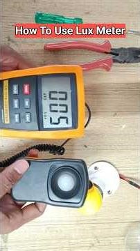 How to measure light intensity in lux/प्रकाशाची तीव्रता मोजणारे मीटर #electrical #electrician #short