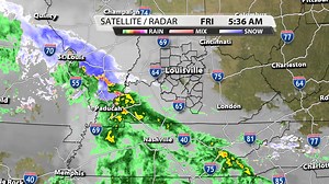 Rain, possibly mixed with sleet shows up on the radar right now. Discussing travel impacts on WDRB Mornings. | WDRB Weather