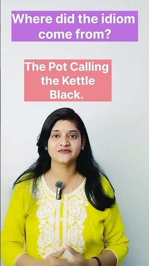 The Pot Calling the Kettle Black Origin & Meaning Explained #idioms #learnenglish #shorts #education