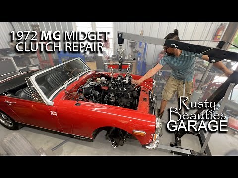 1972 MG Clutch Repair - Part 1 - Removing The Engine