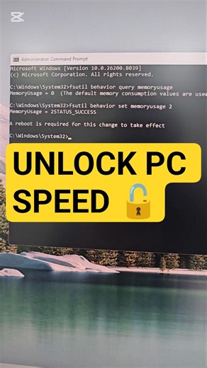 Unlock Your PC's Hidden Speed! 🔓⚡ (CMD Hack)
