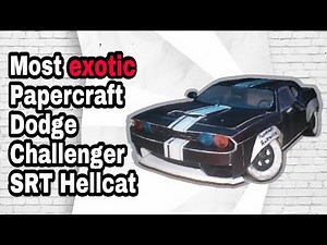 Papercraft "Lower" Dodge Challenger SRT Hellcat (2015).