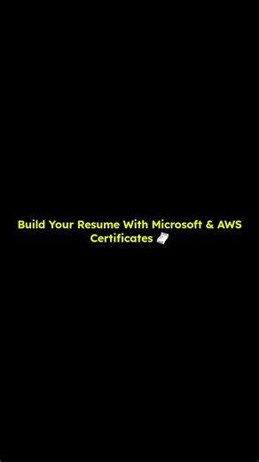 Tishant Agrawal | 💥 Get Certified by Microsoft & AWS — For FREE! 🚀 Yes, you can earn globally recognized certificates that’ll skyrocket your resume before... | Instagram