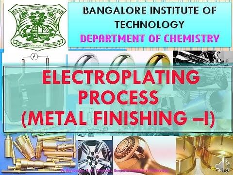Electroplating Process- Metal finishing -I