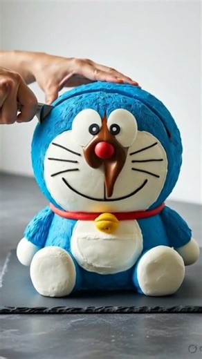 Doraemon Chocolate Lava Cake 🍫 | Satisfying ASMR