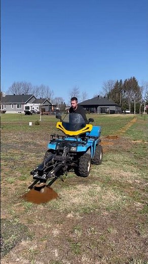 Yamaha Terrapro ATV Hydraulic Auger Post Hole Digger