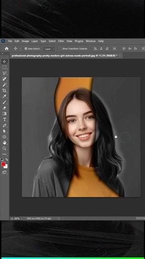 Self Portrait Photoshop Effect | Split Portrait Editing Tutorial