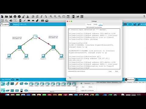 Router & Switch configuration on a small network. Ipv4 & Ipv6 addressing Cisco Packet Tracer 10.4.3