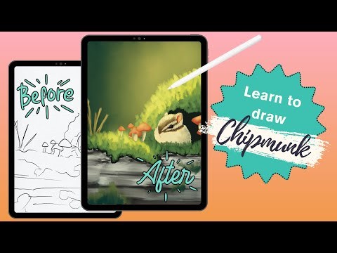 Procreate Tutorial for Beginners: Chipmunk Sketch