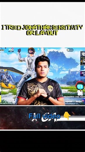 I Tried Jonathan Gaming's Control Layout & Sensitivity! 😱 Is it Best for BGMI?#shorts