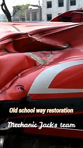 2.2M views · 22K reactions | Old school way| Restoration of Truck's cabin #oldschool #restoration #trucks #panelbeater #craftsmanship #crashed #accident | Mechanic Jack's team | Facebook