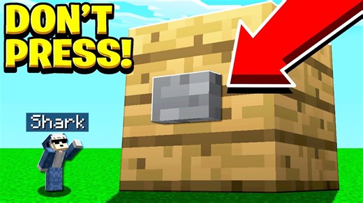 What happens when you press the giant Minecraft button