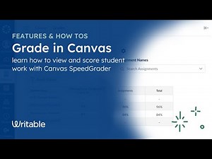 How To Grade in Canvas (SpeedGrader)