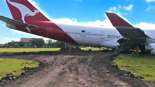 This jumbo jet missed the runway and slid straight into disaster