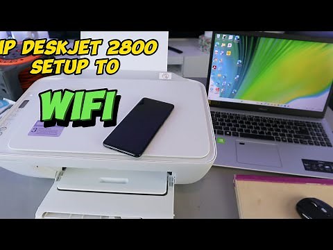 HP DeskJet 2800E Set Up / Connect To WIFI Via HP Smart App