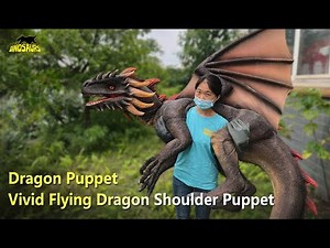Vivid Flying Dragon Shoulder Puppet For Halloween | Draogon Puppet