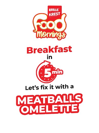 Chicken Meatball Omelette — Quick Breakfast Upgrade