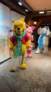 Winnie the Pooh and friends arrive for their meet and greet at Mickey’s Very Merry Christmas Party! They are dressed in holiday scarves. #hosted #winniethepooh #disneychristmas #mickeysverymerrychristmasparty2024 #mvmcp2024 #wdwholidays #wdw #piglet #eeyore #disneycharacters #disneyholidays #verymerrychristmasparty | Mousesteps