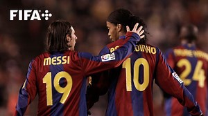 776K views · 84K reactions | ️ "You'll never be the best player in the world, but he will." When Lionel Messi arrived at FC Barcelona, Ronaldinho was the one to take him under his wing | FIFA World Cup | Facebook