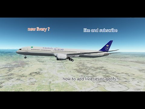 how to add livery to Geofs