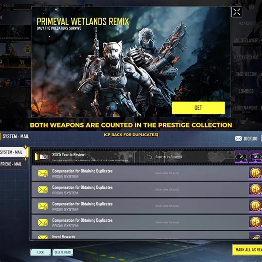 PRIMEVAL WETLANDS REMIX 🟡 LEGENDARY MX9 - HEARTLESS AND 🟡 LEGENDARY DR-H - WICKED CLAW #mx9 #drh #legendary #garena #callofdutymobile