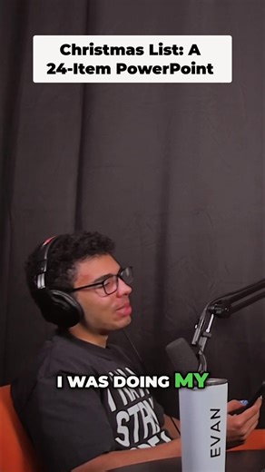 Evan got a 24 slide presentation on what his sister wanted for Christmas!!! #sister #gift #fyp