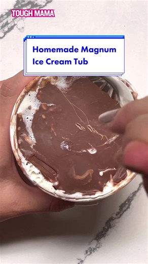 How to Make Homemade Magnum Ice Cream Tub at Home