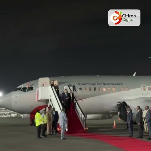 King Willem-Alexander and Queen Máxima of the Netherlands arrive in Kenya for a 3-day state visit