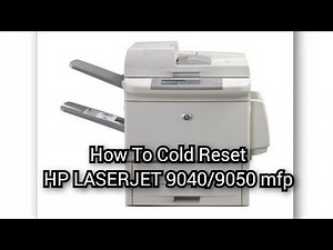 How to Cold Reset HP LASERJET 9040/9050 mfp | Tech Video #printer