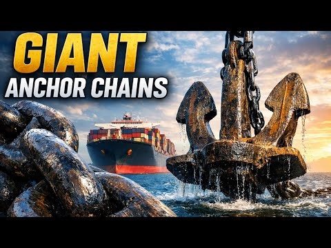 How Giant Anchor Chains Hold Container Ships in Place | Mega Ship Anchoring System