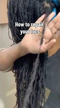 Loc Repair Tutorial #locs #locrepair #microlocs #shorts
