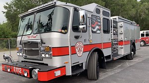 7.5K views · 286 reactions | This E-ONE Custom Typhoon Pumper is Pass Christian Volunteer Fire Dept.'s first new custom truck since Hurricane Katrina. This unique color scheme helps identify this department, offers great durability and makes the truck look cleaner longer. Learn more in this video. #EONEstrength #firetrucks #Mississippi | E-ONE Fire Trucks (Official Site) | Facebook